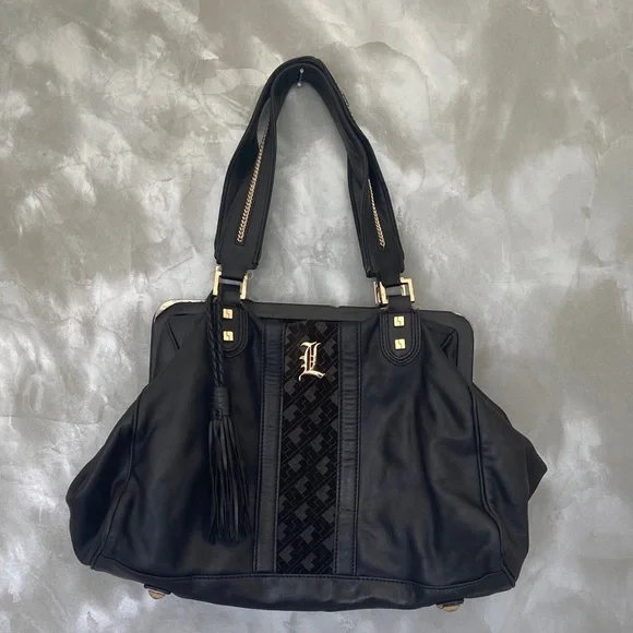 L.A.M.B. Vintage Leather Handbag- REHAB - Picture 9 of 16